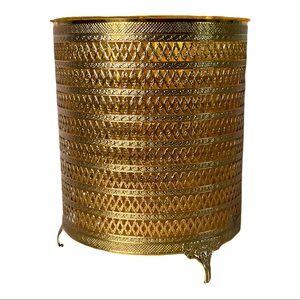 Vintage Hollywood Regency Boudoir Wastebasket